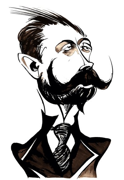 Alexander Skryabin - caricature by Neale Osborne